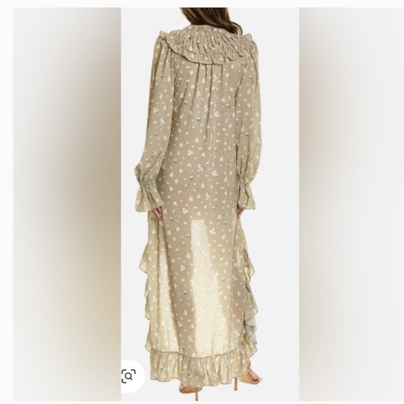 WEWOREWHAT High Low Polka Dot Floral Dress - Picture 2 of 7